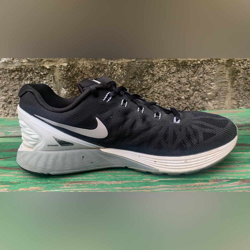 NIKE Womens Sz 8 Shoes Lunarglide 6 Sneaker 654434-001 Dynamic Support Running - Picture 2 of 16